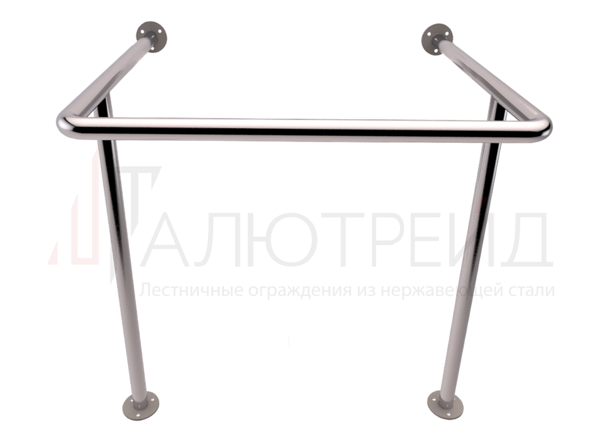 АТ-4 Опорный поручень для раковины с 2 стойками