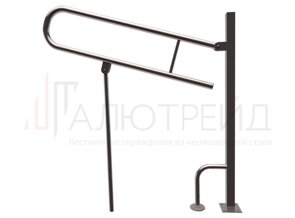 АТ-16 Поручень откидной на стойке с дополнительной опорой