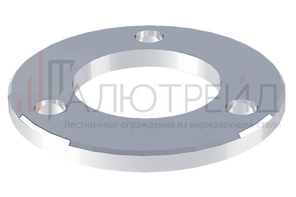 Пятка нержавеющая AISI 304 сварная (Низ стойки под 38,1 мм)