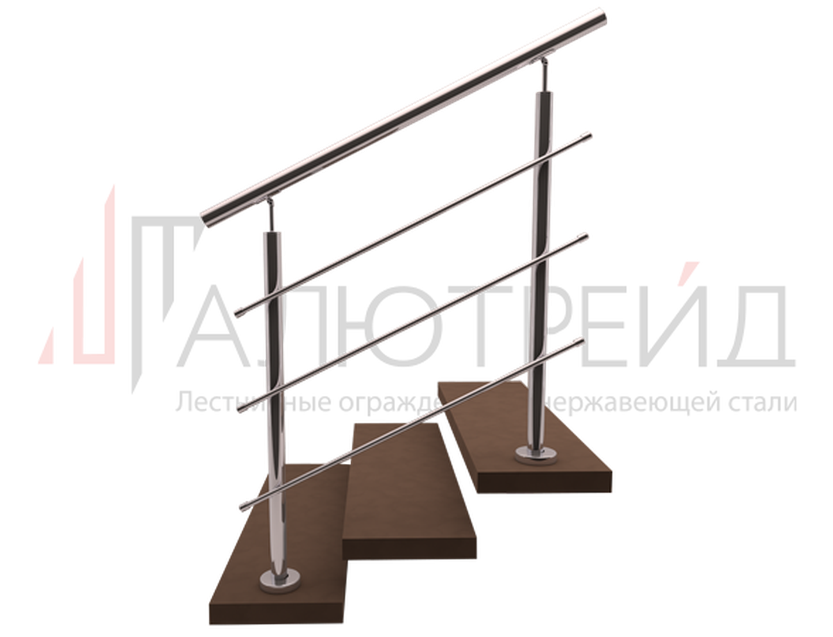 Перила для лестницы нержавейка 1 м. п.
