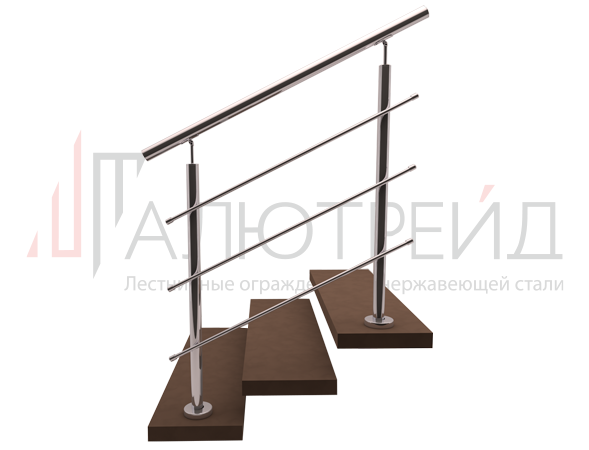Перила для лестницы нержавейка 1 м. п.