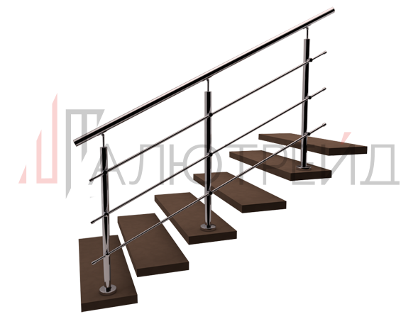Перила для лестницы нержавейка 2 м. п.